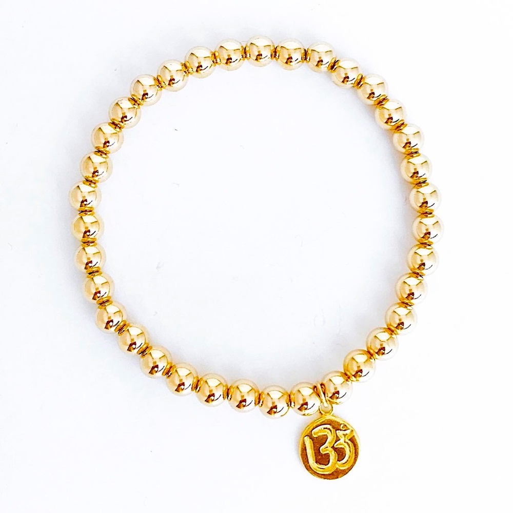 Stackable Om Charm Bracelet